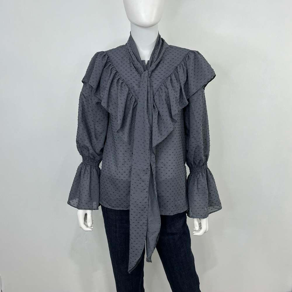 Topshop Ruffle Blouse - Picture 3 of 15